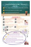 Caring for and Feeding Your Baby <Group Discussion 1&2> Cue Cards