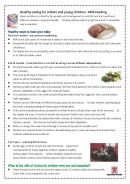 Cover: Healthy eating for infants and young children – Milk Feeding