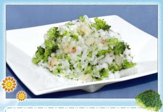 Shrimp and broccoli "Risotto"