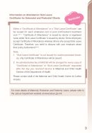 Cover: Information on Attendance/ Sick Leave Certificate for Antenatal and Postnatal Clients