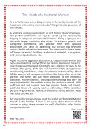 Cover: The Needs of a Postnatal Woman